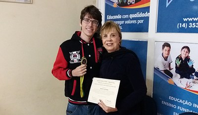 Aluno Heitor Castanha é 2º lugar na fase final da Olimpíada de Química SP – 2017