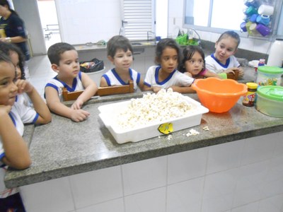 A culinária : Pipoca de chocolate