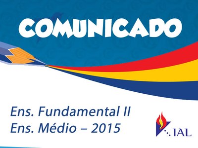 COMUNICADO Ens. Médio  2015
