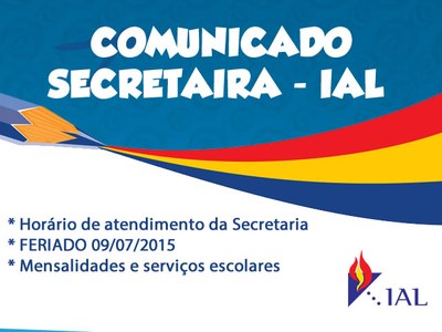 COMUNICADOS SECRETAIRA - IAL