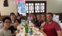 Confraternização na Churrascaria Gaúcha envolvendo Direção Pedagógica, Coordenação, Professores e grupo de alunos do IAL.