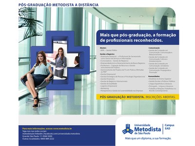 Cursos de Pós-Graduação EAD com turmas confirmadas. Inscreva-se!