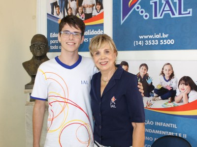O aluno Heitor Castanha do IAL disputará a fase final da Olimpíada de Química do Estado de São Paulo.