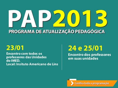 PAP  PROGRAMA DE ATUALIZAÇÃO PEDAGÓGICA 2013